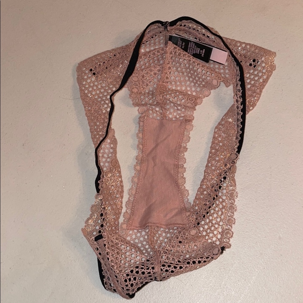 Victoria's Secret Thong VS Dusty Rose Shimmer Thong VS VERY SEXY Fishnet Panty 🆕 - Picture 9 of 17